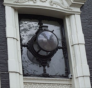 Herengracht 114 Lantaarn in snijraam