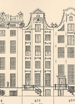 Keizersgracht 412, Tekening Caspar Philips