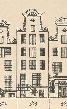 Keizersgracht 383, Tekening Caspar Philips