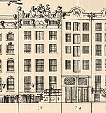 Keizersgracht 71 tekening Caspar Philips