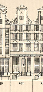 Herengracht 251, tekening Caspar Philips