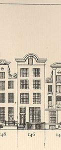 Herengracht 146 tekening Caspar Philips