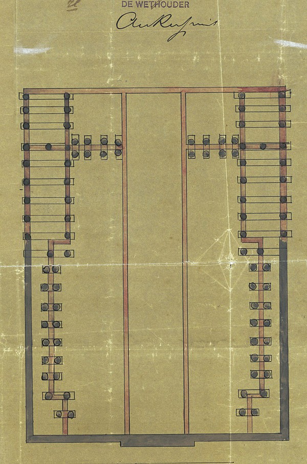 Keizersgracht 507 - 511 1886 palenplan SAA