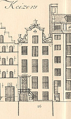 Keizersgracht 16, Tekening Caspar Philips