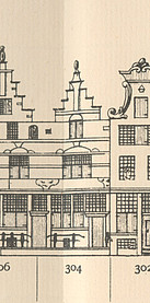 Herengracht 304 , Tekening Caspar Philips