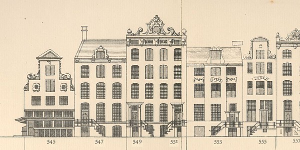 Keizersgracht 545-555, Tekening Caspar Philips