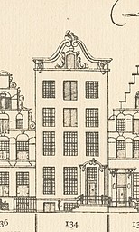 Keizersgracht 134, Tekening Caspar Philips