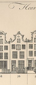 Herengracht 76 tekening Caspar Philips