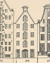 Keizersgracht 405, Tekening Caspar Philips