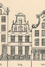 Keizersgracht 104, Tekening Caspar Philips