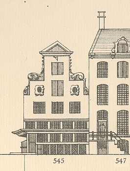 Keizersgracht 545, Tekening Caspar Philips