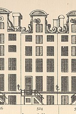 Herengracht 524, tekening Caspar Philips