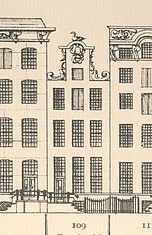 Keizersgracht 109, tekening Caspar Philips