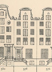 Keizersgracht 578 Tekening Caspar Philips