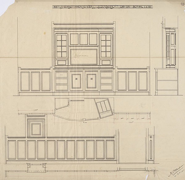 Keizersgracht 289 -291 schets tek 1912 422 SAA 28