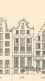 Keizersgracht 208 Tekening Caspar Philips