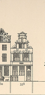 Herengracht 358  tekening Caspar Philips