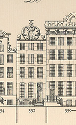 Herengracht 352, Tekening Caspar Philips