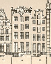 Keizersgracht 101, Tekening Caspar Philips