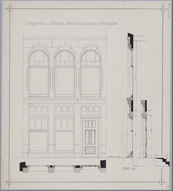 Keizersgracht 554 verbouwing 1898