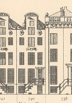 Keizersgracht 740 Tekening Caspar Philips