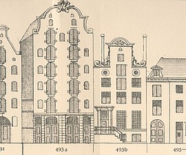 Keizersgracht 493, Tekening Caspar Philips