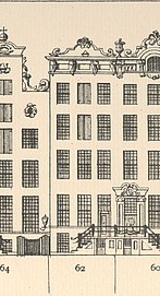 Herengracht 62 tekening Caspar Philips