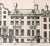 Herengracht 5, Tekening Caspar Philips