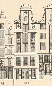 Keizersgracht 22, Tekening Caspar Philips