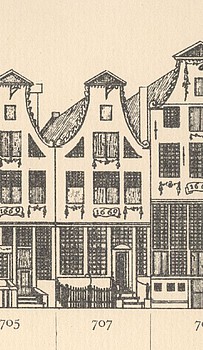 Keizersgracht 707, Tekening Caspar Philips