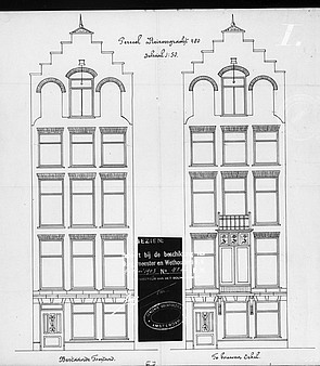 Keizersgracht 480 tekening 1903 SAA