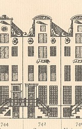 Keizersgracht 742 Tekening Caspar Philips