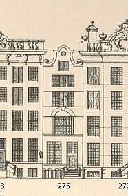 Keizersgracht 275, Tekening Grachtenboek