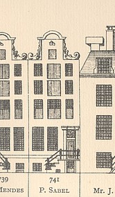 Keizersgracht 741, Tekening Caspar Philips