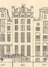 Keizersgracht 524 Tekening Caspar Philips