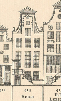 Herengracht 413, Tekening Caspar Philips