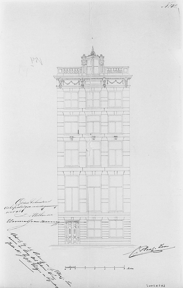 Herengracht 572 Bouwtekening 1872 SAA