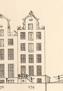 Keizersgracht 174 Tekening Philips Caspar