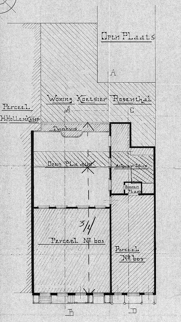 Keizersgracht 603-605 plattegrond SA00213526 corr