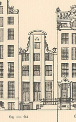 Keizersgracht 62, Tekening Caspar Philips