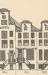 Keizersgracht 671, Tekening Caspar Philips