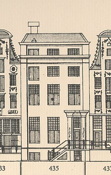 Keizersgracht 435, Tekening Caspar Philips