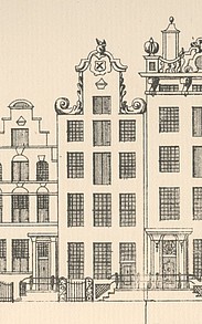 Herengracht 186, tekening Caspar Philips