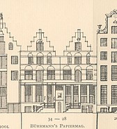 Keizersgracht 28-34, Tekening Caspar Philips