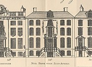 Herengracht 5, tekening Caspar Philips