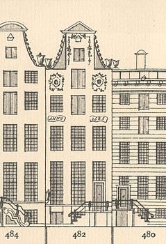 Keizersgracht 482,Tekening Caspar Philips