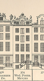 Herengracht 3  tekening Caspar Philips