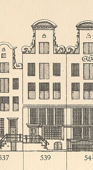 Keizersgracht 539, Tekening Caspar Philips