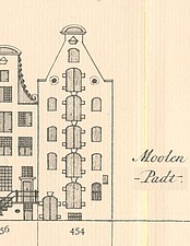 Keizersgracht 4, Tekening Caspar Philips