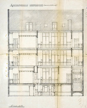 Herengracht 255a 1894 doorsnede 1 PA